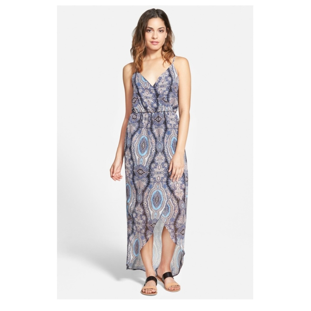 LUSH Tulip Hem Maxi Dress